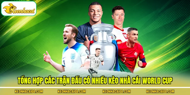 Kèo Nhà Cái World Cup - Cập Nhật Tỷ Lệ Mới Nhất 2026 4 Tổng hợp các trận đấu có nhiều kèo nhà cái World Cup
